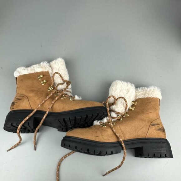 J. Crew Factory Faux-Fur Winter Hiking Boots - Picture 5 of 9